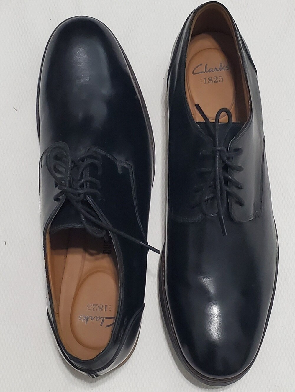 Clarks Men’s Black Leather Oxford Lace Up Shoes Size 13 NEW